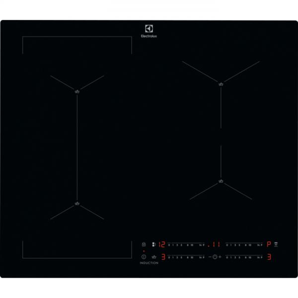 Electrolux eis62449c piano cottura a induzione serie 700 4 zone infinite hob2hood bridge senseboil 60 cm nero