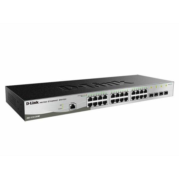 D-link switch 24 porte gigabit + 4 porte sfp smart+ dgs-1210-28/me