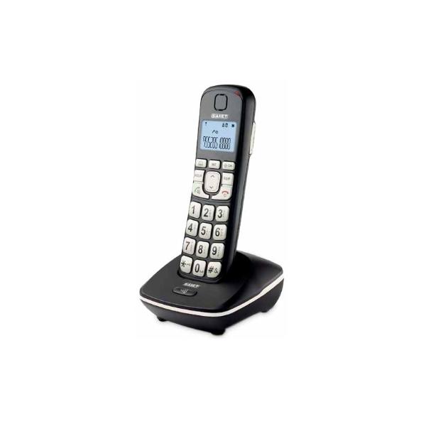 Saiet ergo cordless dect tasti grandi tasto boost extra volume vivavoce compatibile con apparecchi acustici