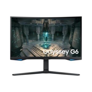 Samsung odyssey g6 s27bg650 27 led va quad hd 16:9 curvo 240hz 1ms freesync premium pro piattaforma smart tv e gaming hub hdmi displayport hub usb altoparlanti incorporati nero