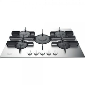 Hotpoint ariston ftghl 751 d-ix-ha piano cottura a gas 5 zone griglie in ghisa 75 cm acciaio inox