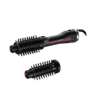 Rowenta k-pro stylist cf961lf0 messa in piega spazzola ad aria calda vapore nero-rosso 750w 1.8mt