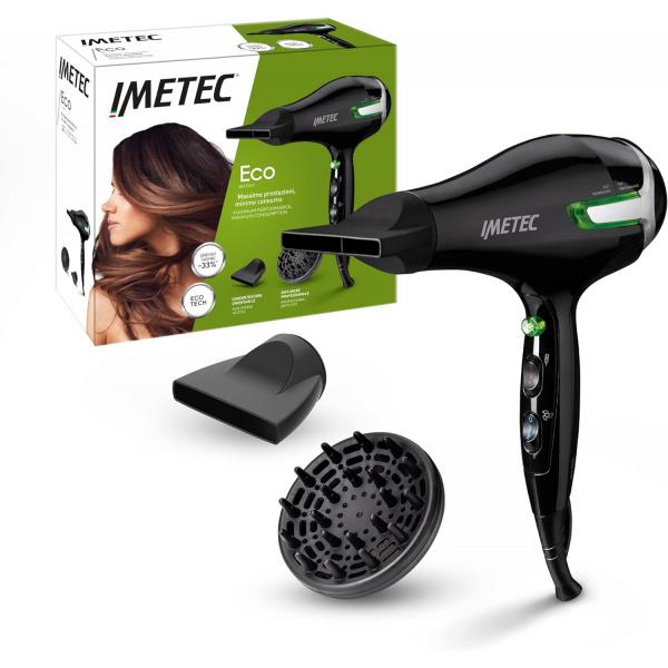 Imetec eco se9 1000 asciugacapelli con tecnologia eco technology 1400w