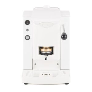 Faber slot plast macchina da caffe` a cialde 44 mm pressacialda in ottone telaio in metallo frontale in policarbonato bianco