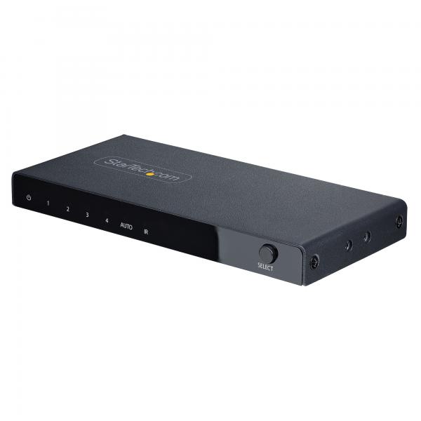 Startech.com switch hdmi 8k a 4 porte switcher hdmi 2.1 4k 120hz hdr10 8k 60hz uhd commutatore hdmi 4 in 1