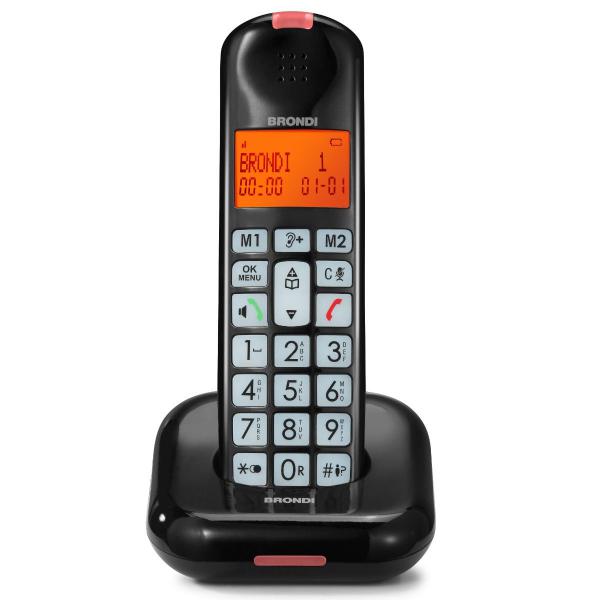 Brondi telefono cordless bravo moon nero