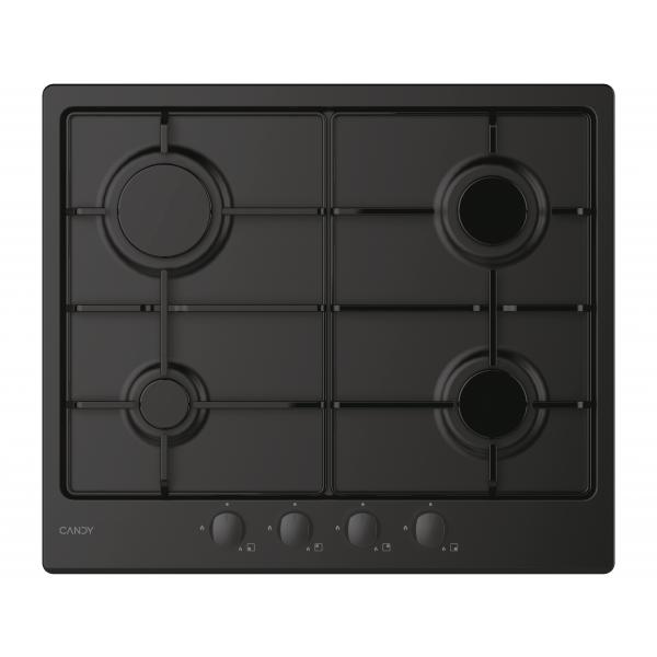 Candy chw6brbb piano cottura a gas 4 zone 60 cm nero