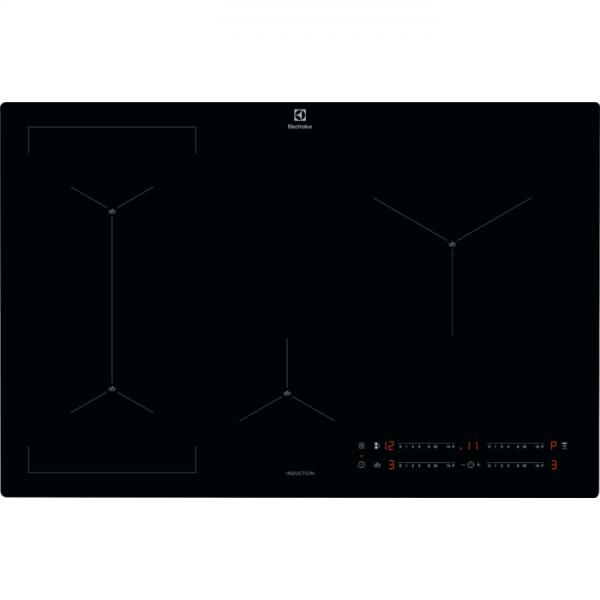 Electrolux eis82449c serie 700 senseboil piano cottura a induzione 4 zone infinite connessione hob2hood 80 cm