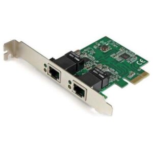 Startech adattatore scheda di rete ethernet gigabit pci express pcie nic a 2 porte rj45 da 1 gbps
