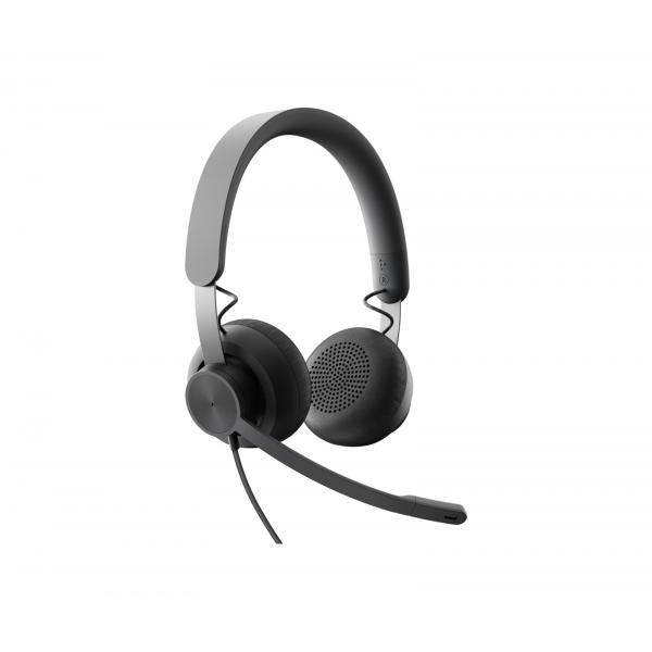 Logitech zone 750 cuffia padiglione auricolare usb tipo-c grafite