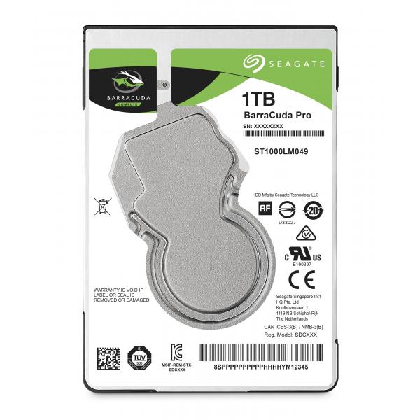Seagate barracuda pro st1000lm049 hdd interno 1.000gb interfaccia sata iii formato 2.5 7.200rpm