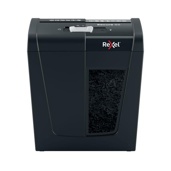 Rexel secure s5 distruggidocumenti manuale personal 5 fogli taglio a strisce sicurezza p-2 capacita` 10 litri