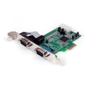 Startech scheda seriale pci express nativa a 2 porte rs-232 con 16550 uart