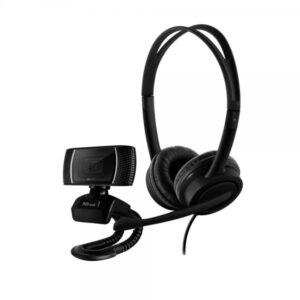 Trust doba 2-in-1 home office set composto da webcam hd e cuffie per videochiamate