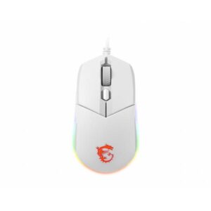 Msi clutch gm11 white mouse gaming ambidestro usb tipo a ottico 5000 dpi