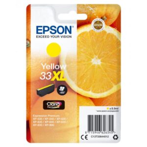 Epson cart ink giallo xl per xp-630 xp-830 xp-635, serie 33 xl arancia