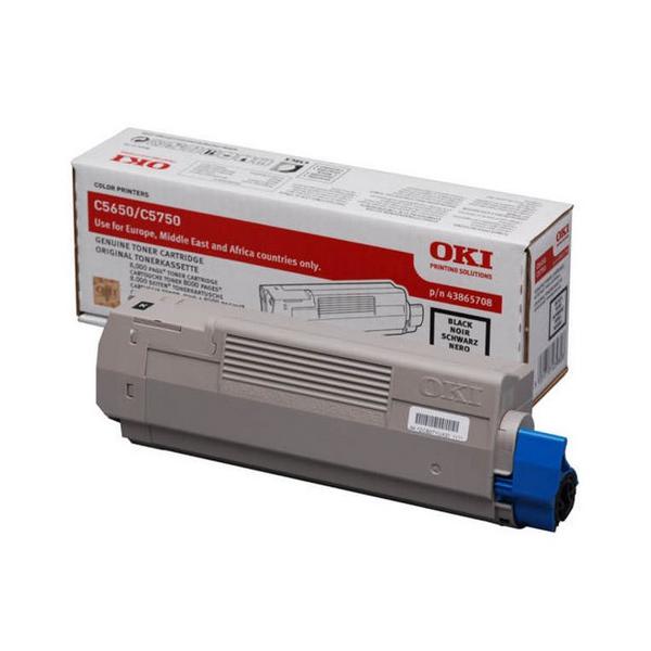 Oki 43865708 toner nero c5650/5750 8000 pagine