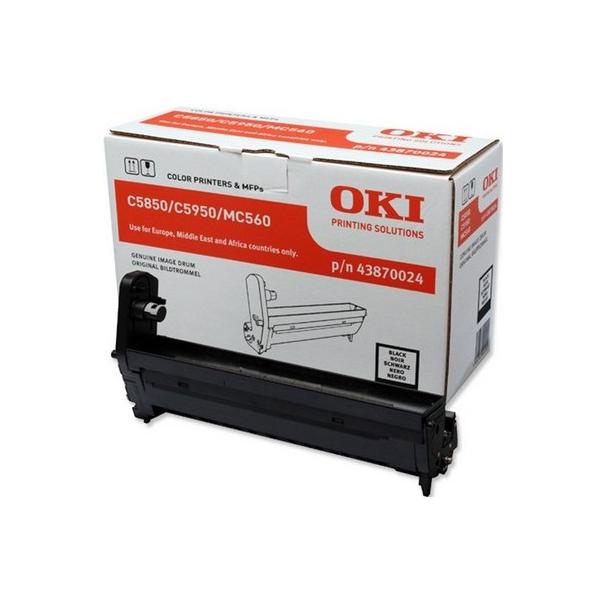 Oki 43870024 drum nero per c5850/5950/mc560 20.000 pag