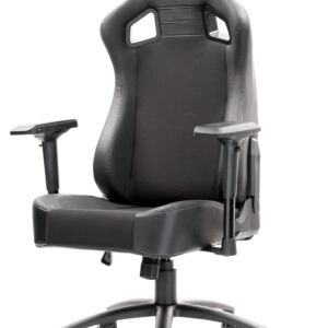 Itek scout pm30 sedia da gaming pvce tessuto braccioli 4d nero-bianco