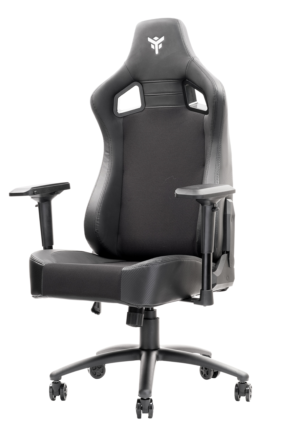 Itek scout pm30 sedia da gaming pvce tessuto braccioli 4d nero-bianco