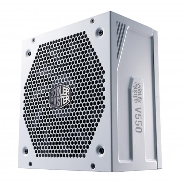 Cooler master v550 gold-v2 white edition alimentatore 550w 80plus gold 135mm fan modulare