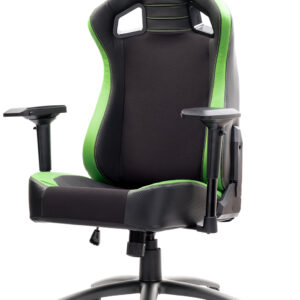 Itek scout pm30 sedia da gaming pvce tessuto braccioli 4d nero-verde
