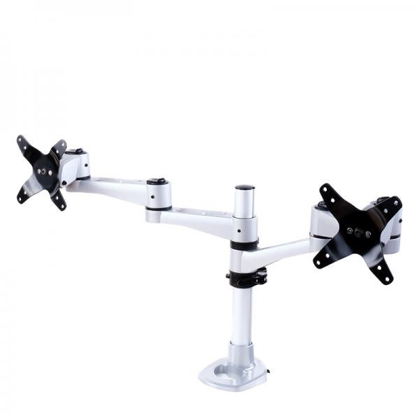 Itek itamasdu10k supporto da scrivania per doppio monitor max 10kg elegante ergonimico materiali premium vesa 75x75-100x100