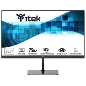 Itek gwf monitor per pc 21.4`` 1920x1080 pixel full hd led nero