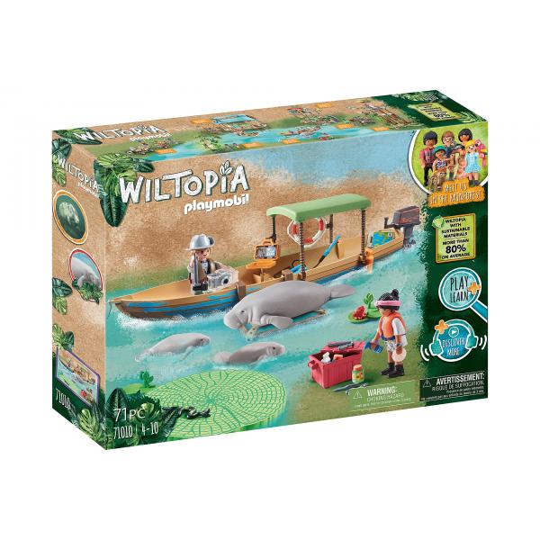 Playmobil wiltopia boat trip lamantini foresta amazzonia