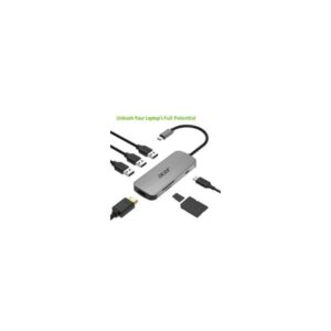 Acer hp.dscab.008 replicatore di porte e docking station per notebook cablato usb 3.2 gen 2 type-c argento