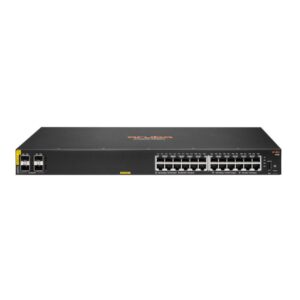Hp enterprise aruba 6100 24g class4 poe 4sfp+ 370w gestito l3 gigabit ethernet 10-100-1000 supporto power over ethernet 1u nero