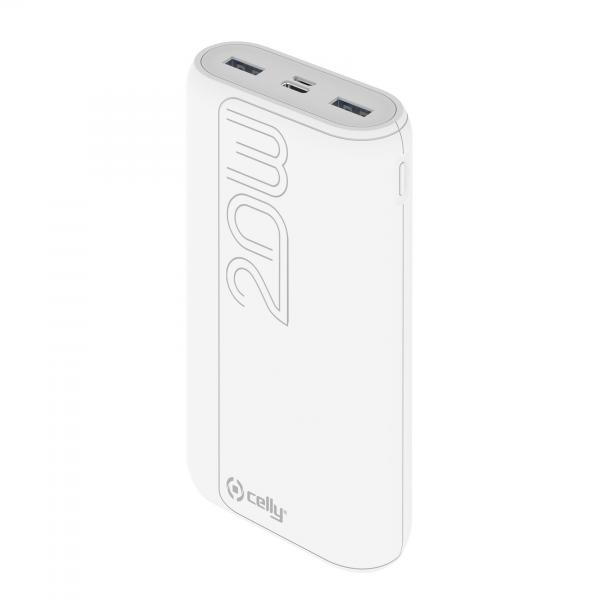 Celly power bank pd 20w 20000 evo bianco