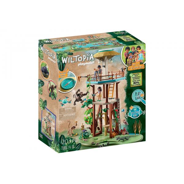 Playmobil wiltopia centro osservazione animali dell`amazzonia con 2 personaggi bussola e animali