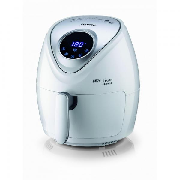 Ariete airy fryer digital friggitrice ad aria 3,5 lt 1300 w touch control 7 programmi cottura timer 60 minuti bianco