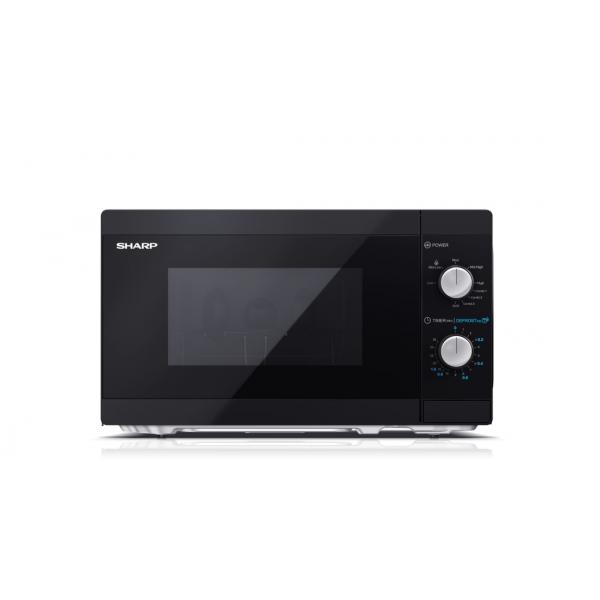 Sharp yc-mg01eb forno a microonde con grill 20l 800w meccanico 5 livelli di potenza illuminazione interna nero