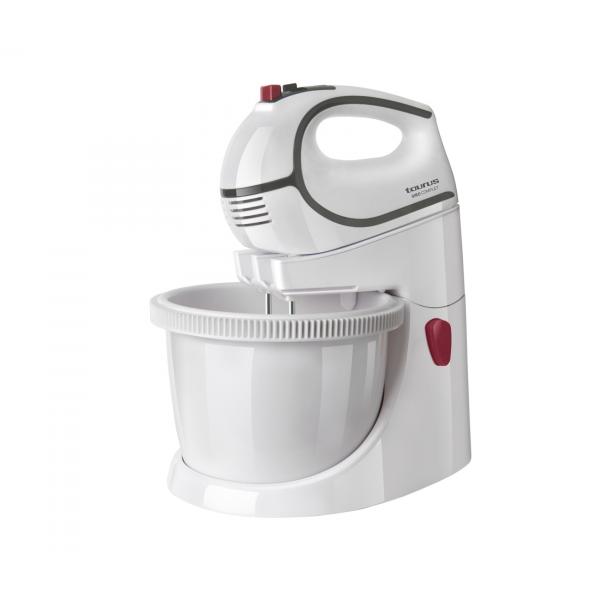 Taurus giro complet sbattitore con ciotola rotante da 2.5 lt 500w 5 velocita` bianco