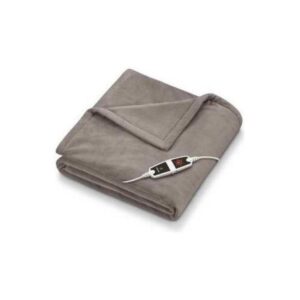 Beurer hd 150 xxl taupe termocoperta elettrica extra morbida con sei livelli di temperatura regolabili e disinserimento automatico di sicurezza tortora