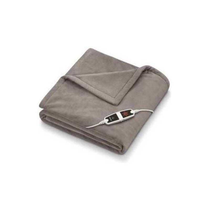 Beurer hd 150 xxl taupe termocoperta elettrica extra morbida con sei livelli di temperatura regolabili e disinserimento automatico di sicurezza tortora