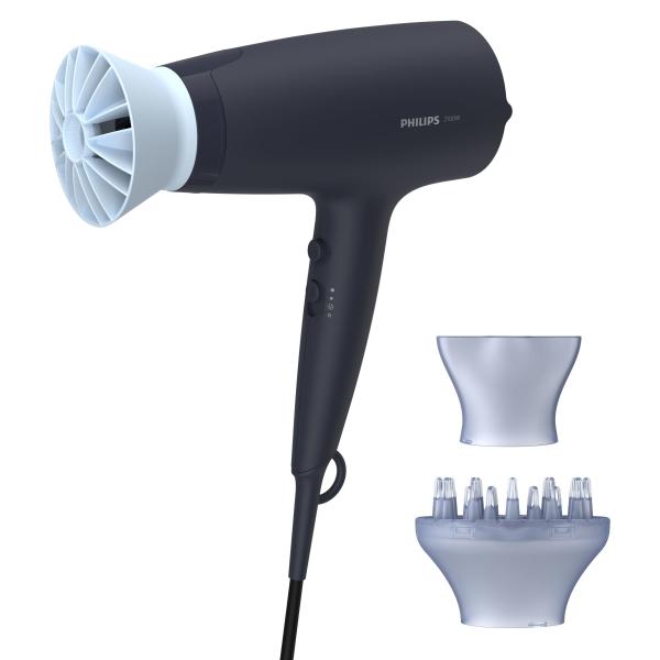 Philips bhd360-20 asciuga capelli 2100w blu marino