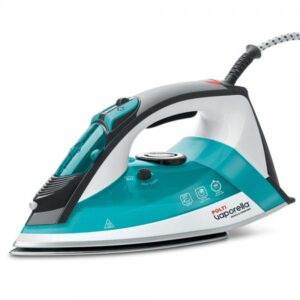 Polti vaporella quickandcomfort qc120 ferro da stiro con piastra in acciaio inossidabile impugnatura con cuscinetto soft touch 2200w
