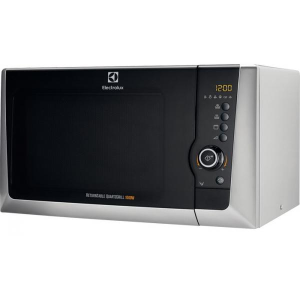 Electrolux ems28201os forno a microonde con grill capacita` 28 litri potenza 900 w display digitale silver
