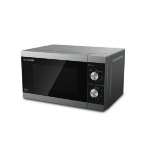 Sharp yc-mg01e-s forno a microonde con grill capacita` 20 litri potenza 800 w 5 livelli di potenza funzione timer acciaio inox