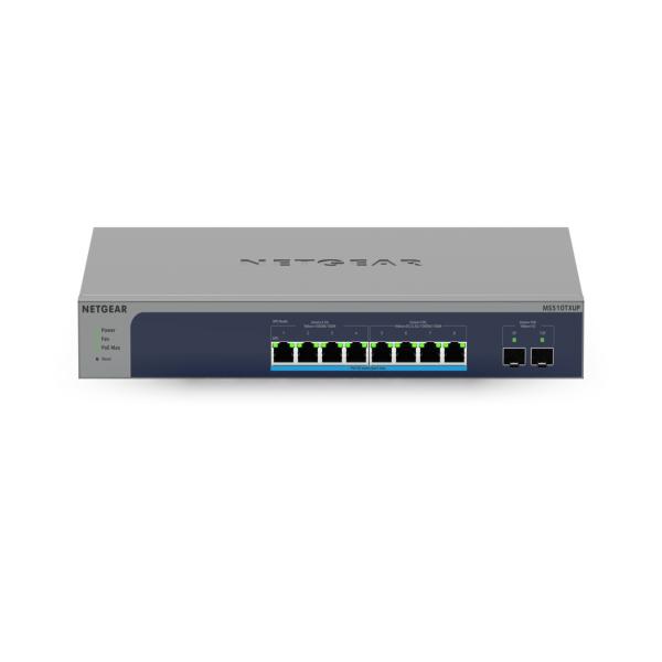 Netgear ms510txup switch di rete gestito l2-l3-l4 10g ethernet 100-1000-10000 supporto power over ethernet grigio-blu