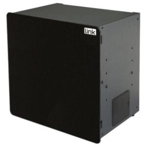 Link box per dispositivi home con porta nera in vetro 345x232x345mm wi-fi box