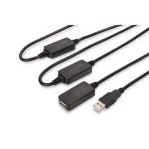 Digitus estensore di linea usb 2.0 maschio-femmina con cavo da mt. 25