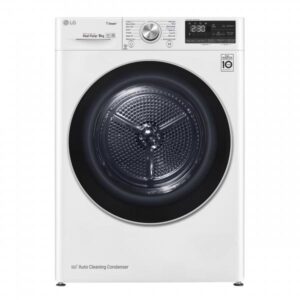 Lg rc80v9av3w asciugatrice a pompa di calore classe energetica a+++-10% capacita` di carico 8 kg eco hybrid motore dual inverter heat pump wi-fi smartthinq