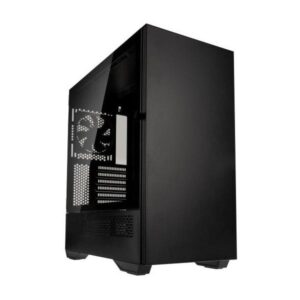 Kolink stronghold prime case middle tower minitx/matx/atx/e-atx pannello laterale in vetro temperato 2xusb-a 3.0 1xusb-a 2.0 2xventole 120mm black