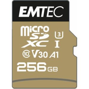 Emtec speedin pro micro sdxc 256gb classe 10 u3 v30 con adattatore sd