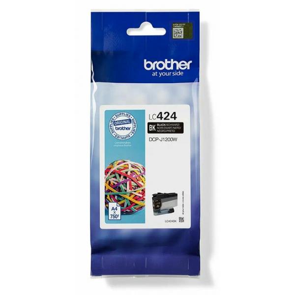 Brother lc-424bk cartuccia d`inchiostro originale nero
