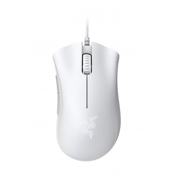 Razer deathadder essential mouse gaming ottico 6.400 dpi usb mano destra white